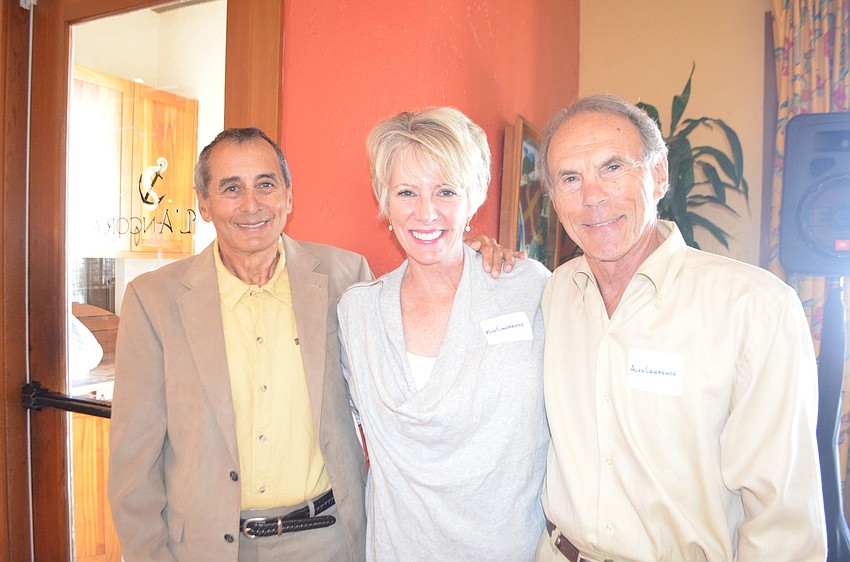 Newly-appointed Vice President Howard Veit with Kim and Alex Lawrence
