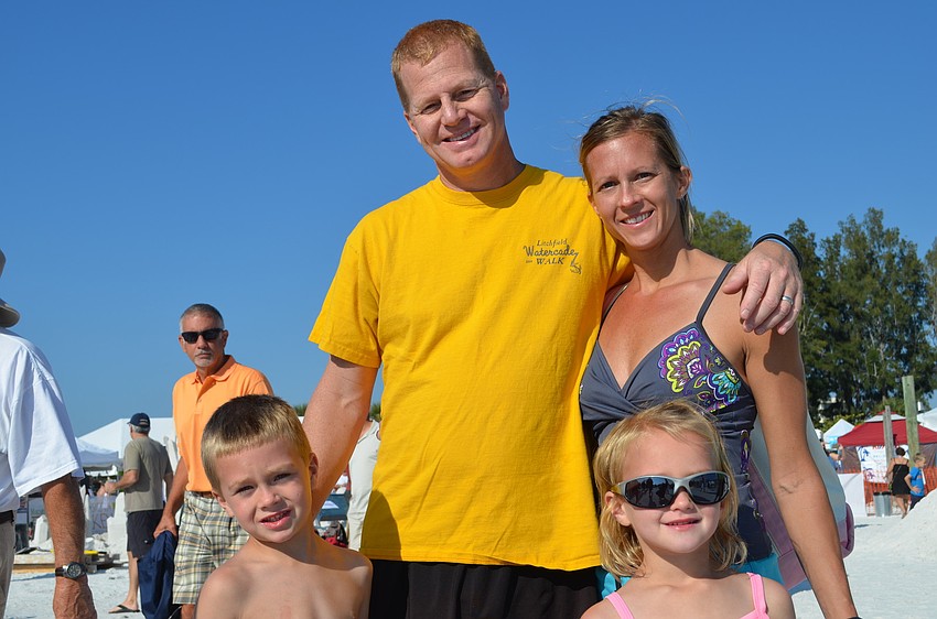 Rick and Jill Calhoon with their children Cal and Ava.