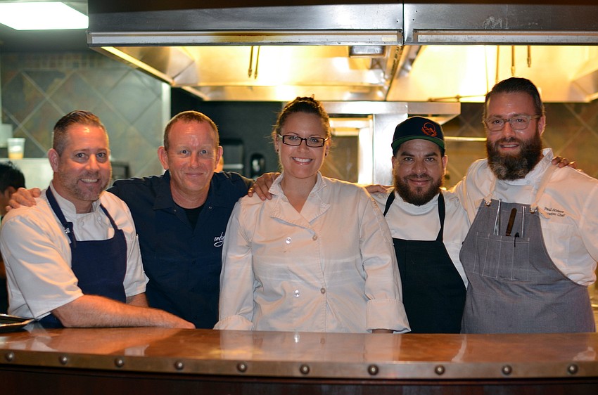 Celebrity Chefs James Baselici, Steve Phelps, Leigh Growney, Darwin Santa Maria and Paul Anders