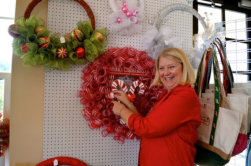 Lorna Smith recently started making wreaths.