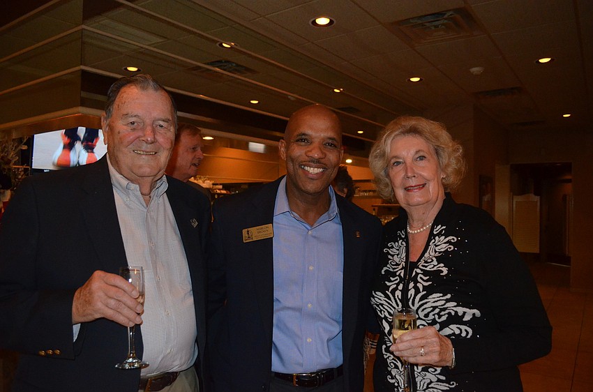 Paul Thorpe, Sarasota Deputy City Manager Marlon Brown and Jo Ann Thorpe
