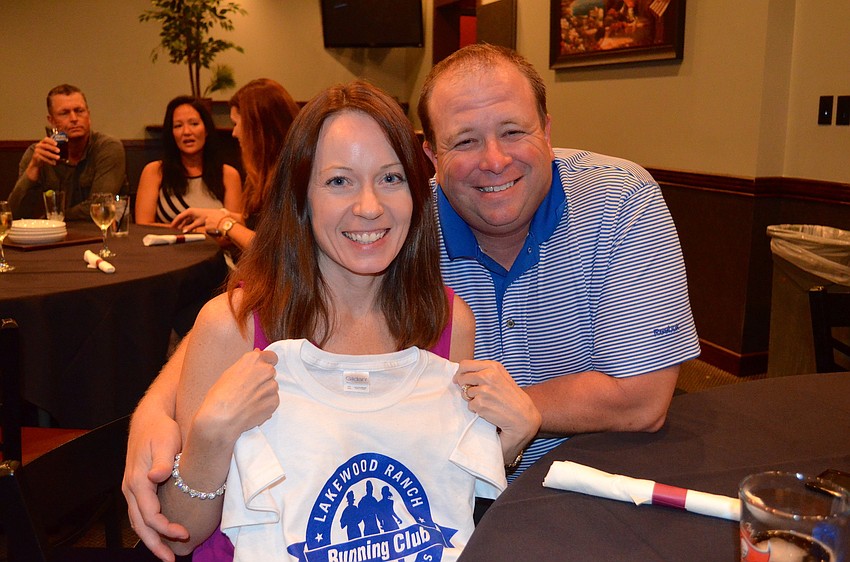 Kathleen Catlett is proud of her 500-mile accomplishment, as is her husband, Shane.