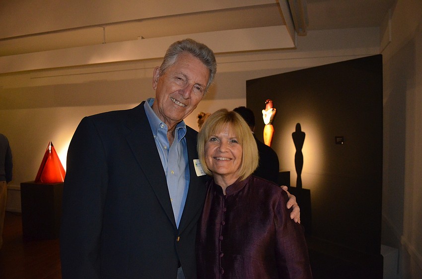 Ron Johnson and Arts Center Director Jane Buckman