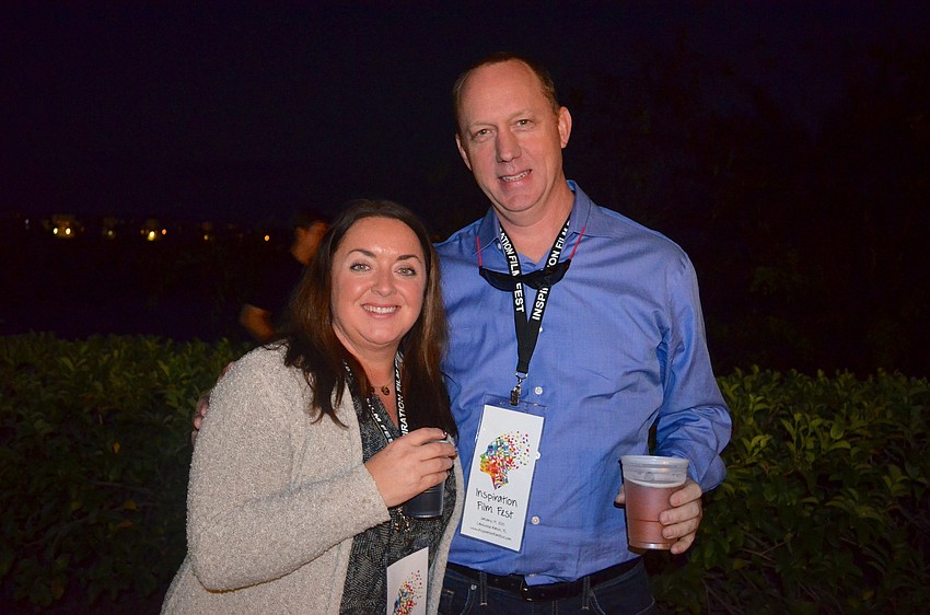Tracey and Bill Alger enjoy the films shown throughout the day.
