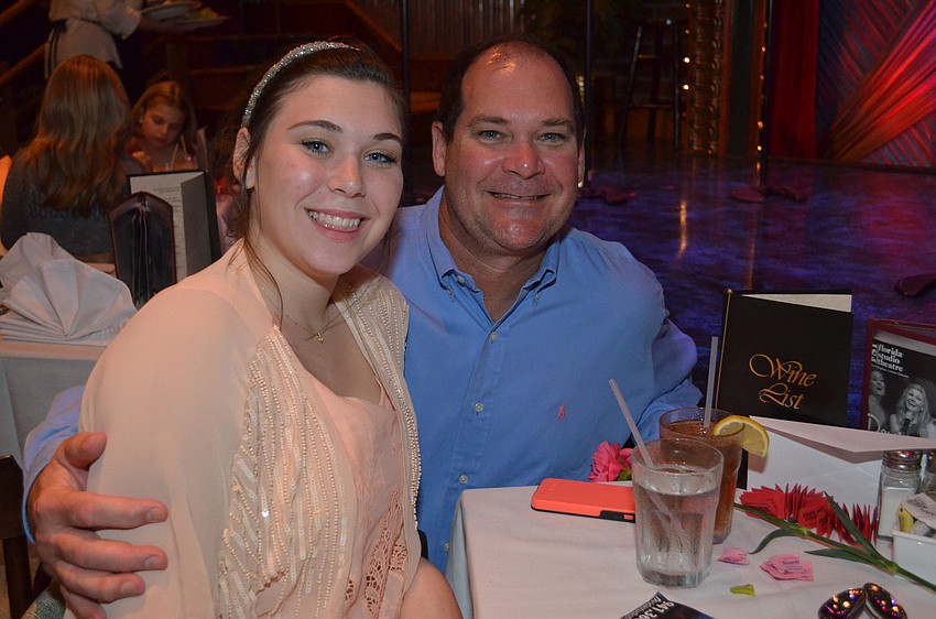 Zoe Bouck and her father Randy Bouck.