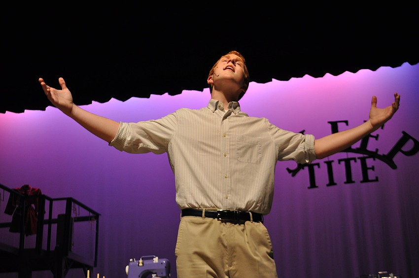 Daniel Shevlin, as Sid Sorokin, performs a solo.