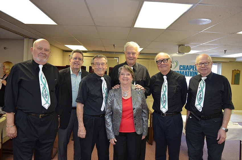 Performers Dick Reynolds, Mark Neuenschwander, Al Hixon, Anne and Tony Swain, Tim Robinson and Dick Hamilton