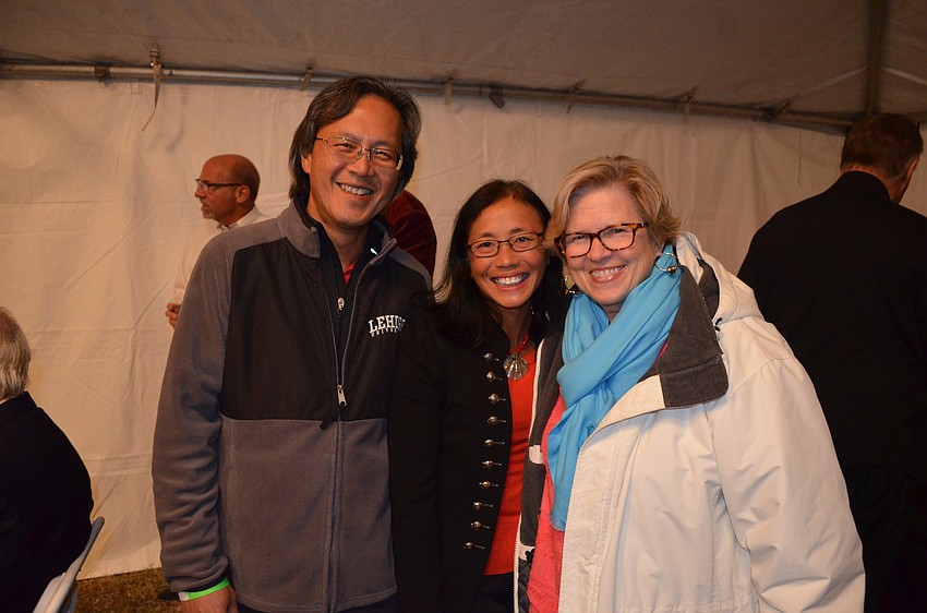 Gary and Helen Chan with Nancy Smith
