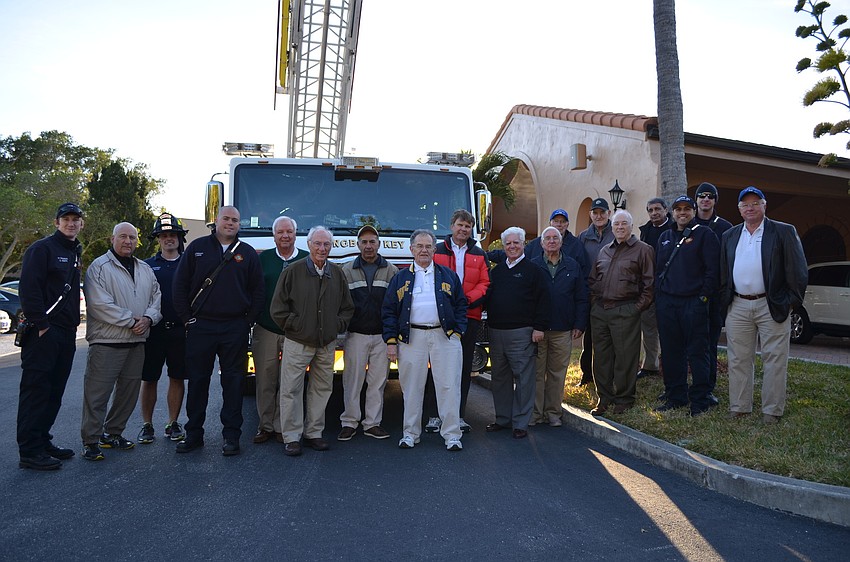 The Menâ€™s Club learned about the technology of Longboat Keyâ€™s fire trucks.