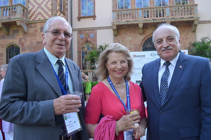 Oceania Regional President John Pennell with wife, Heather, and Africa Regional President Sameh Guemeih