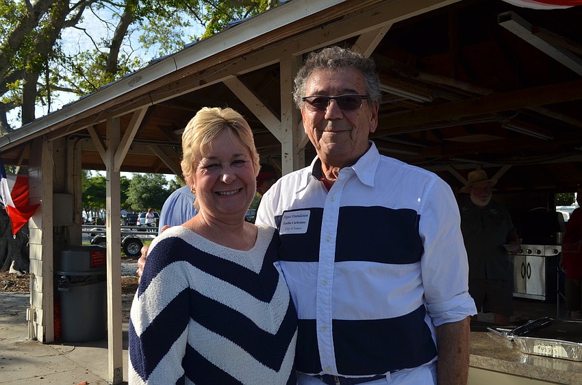 Sarasota County Supervisor of Elections Kathy Dent with Venice Vice Mayor Emilio Carlesimo