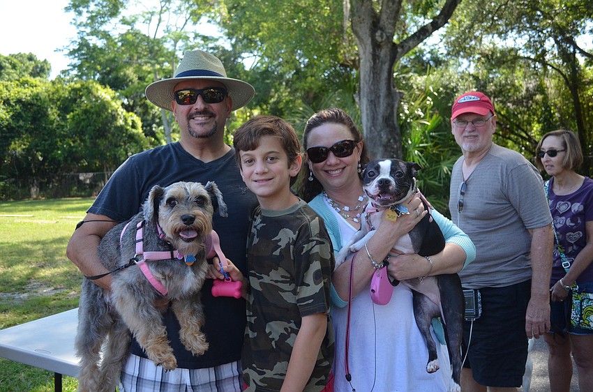 Claude, Lucas and Shelley Mayhon with Jazz and Bayleigh