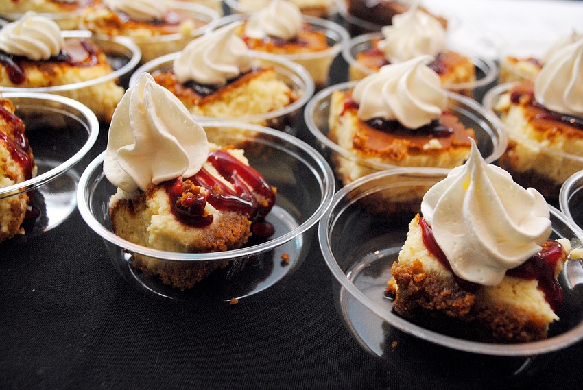 H20 Bistroâ€™s wild mushroom bisque homemade cheesecake