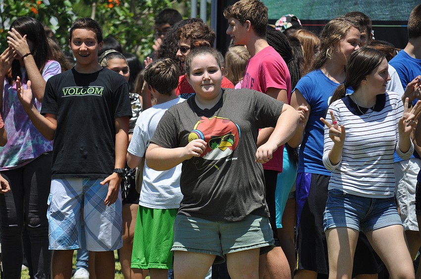 Shyann Smith enjoys herself.