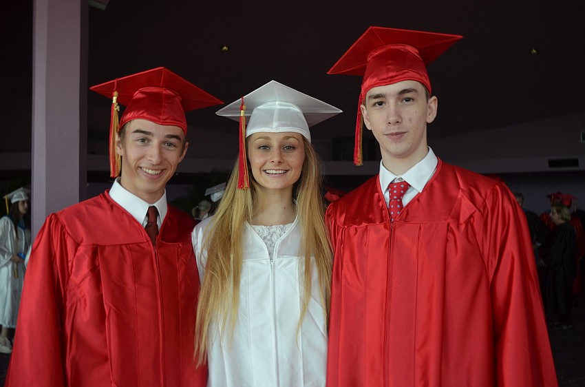 Logan LaFave, Isabella Gadapee and Tom Ruppeiner