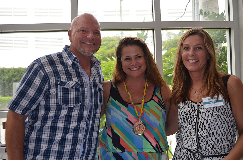 J.C. Clarke, Design Chair Kathryn Hitt and Judy Firek