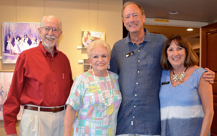 Bill Bamberg and Nancy Carlton with Commodore Lee and Jan Peakes