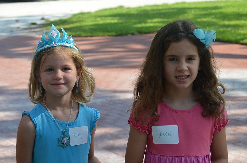 Sisters Grace and Avery Hollingsworth dressed up for the occasion.
