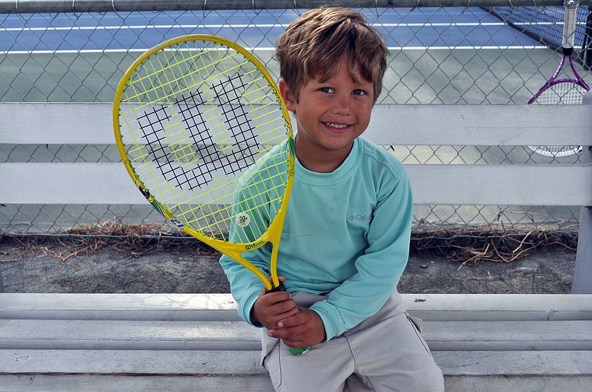 Wyatt Woods is excited to play tennis.