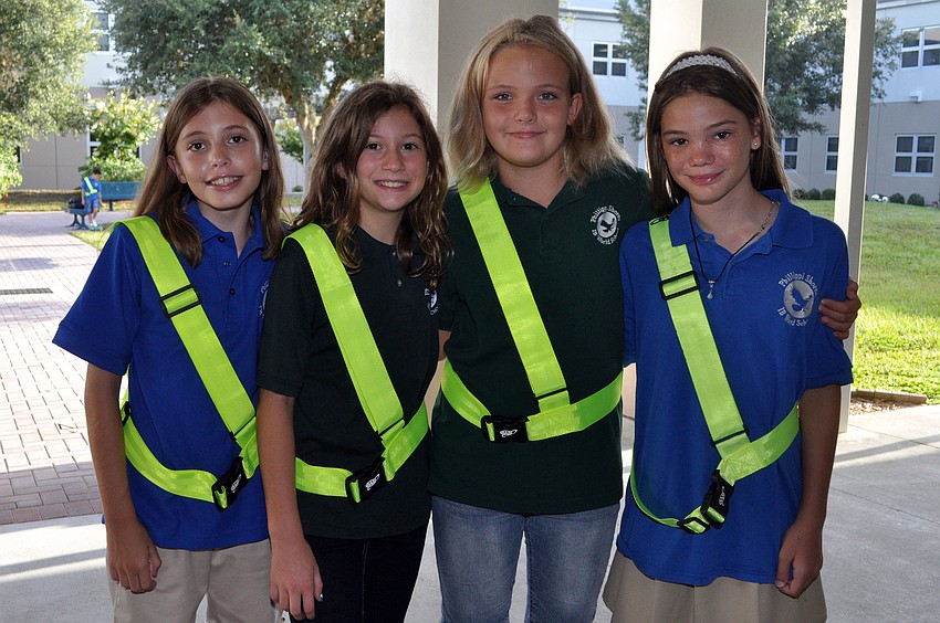 Fifth graders Georgia Ross, Juliette Davison, Kara Ashby and Morgan Smith