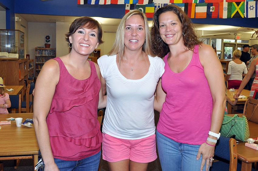 Parents Amber Hines, Crissy MacFarlane and Shawna Brown at the Phillippi Shores Elementary Boo Hoo Breakfast.