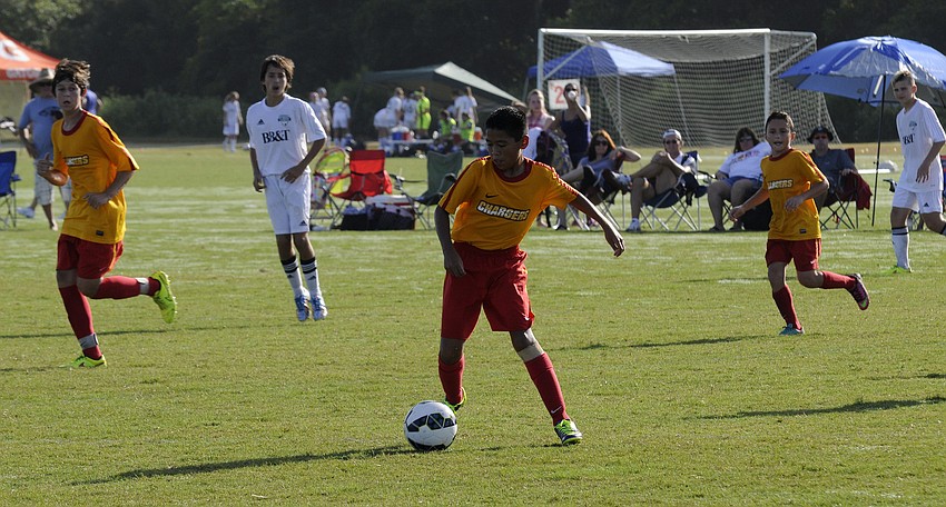 The Lakewood Ranch Chargers U13 boys team defeated the Florida Kraze 3-1 Aug. 31.