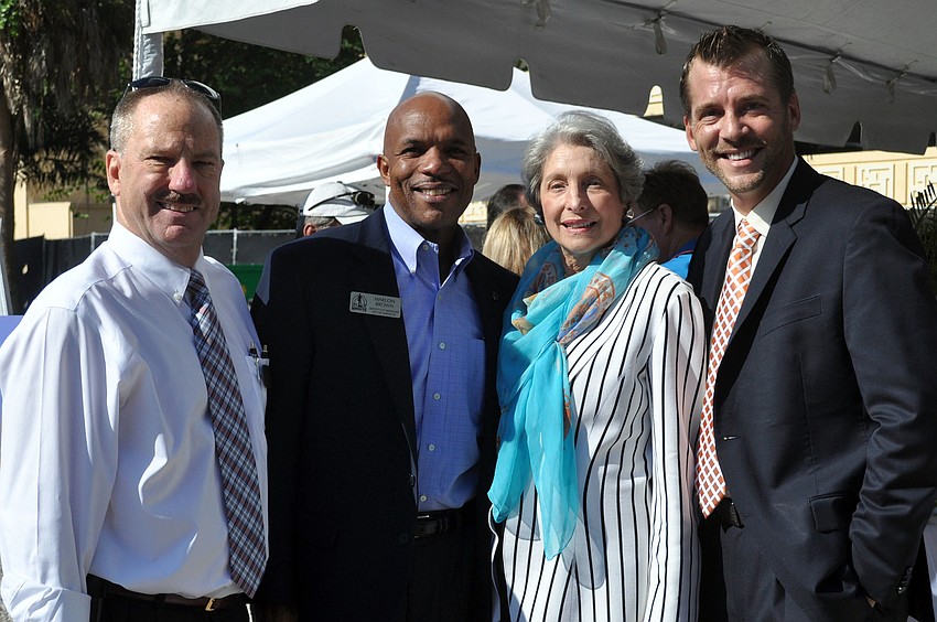 Steve Queior, Marion Brown, Michael Saunders and James Hansen
