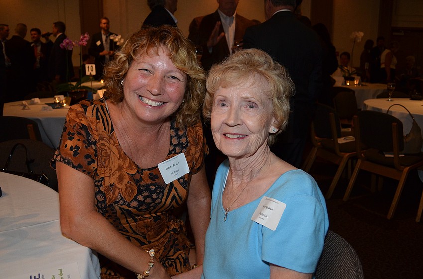 Linda Brase and Ann Kreul were in attendance Thursday evening to support Cathy Layton.