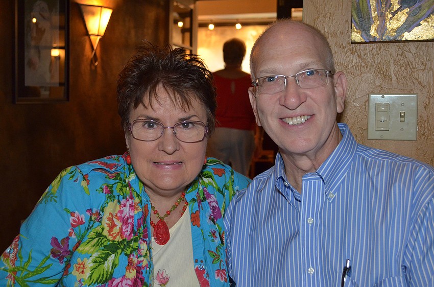 Marianna Ehmke and club treasurer Bill Irish.