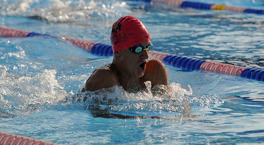 Cardinal Mooney won its heat of the boys 200-yard medley relay.
