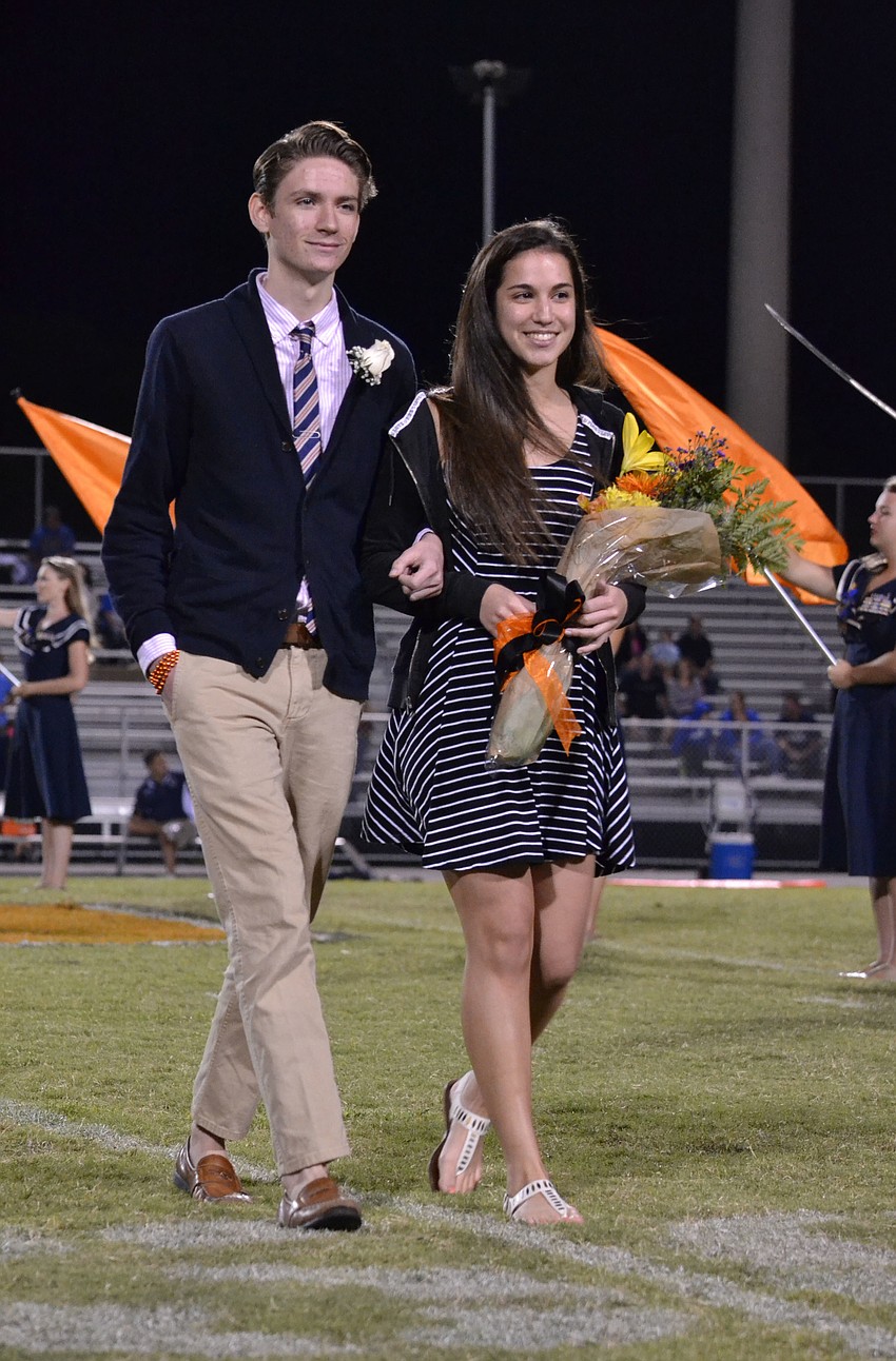 Richard Frost escorts Jennie McGann.