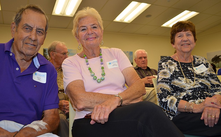 Sumner Alpert, Joyce Rosanthal and Molly Wellen attend the Ageless Creativity Performing Arts Concert and Reception.