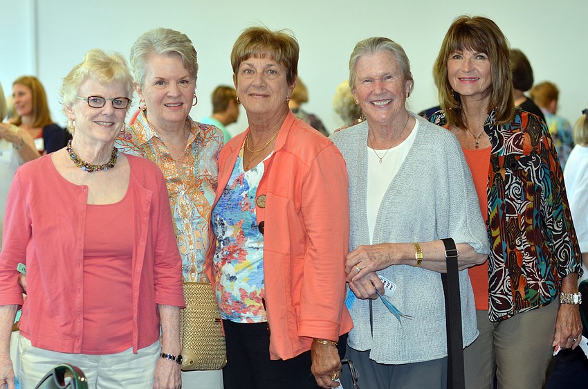 Trish Henderson, Marty Mos, Martha Graves, Jane Schleicher and Carole Haake