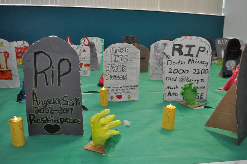 Art Club students created the decorations.