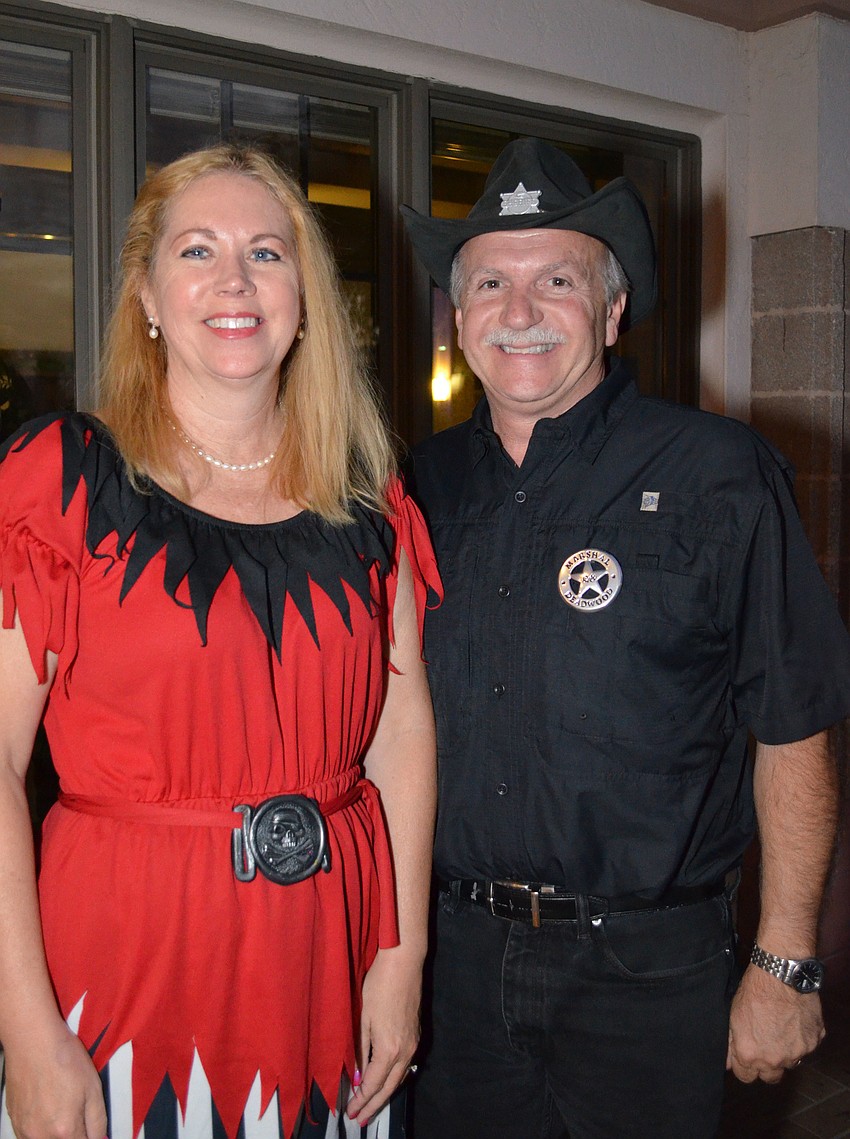 Lynne and Stephen Anast dressed up for the dance party.