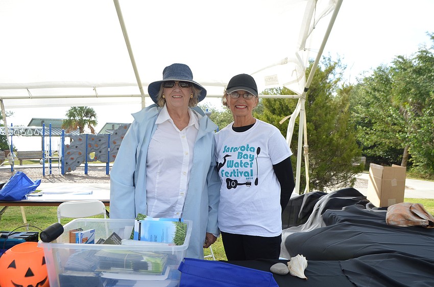Volunteers Marion Kuster and Erin Vaughan-Birch