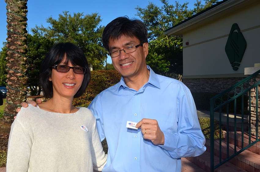 Febelain and Dennis Imperio voted today.