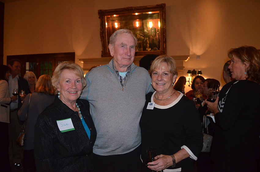 Sue Reese, Howard Rooks and President Gail Loefgren