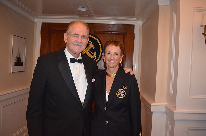 Curtiss and Vice Commodore Martha Schantz