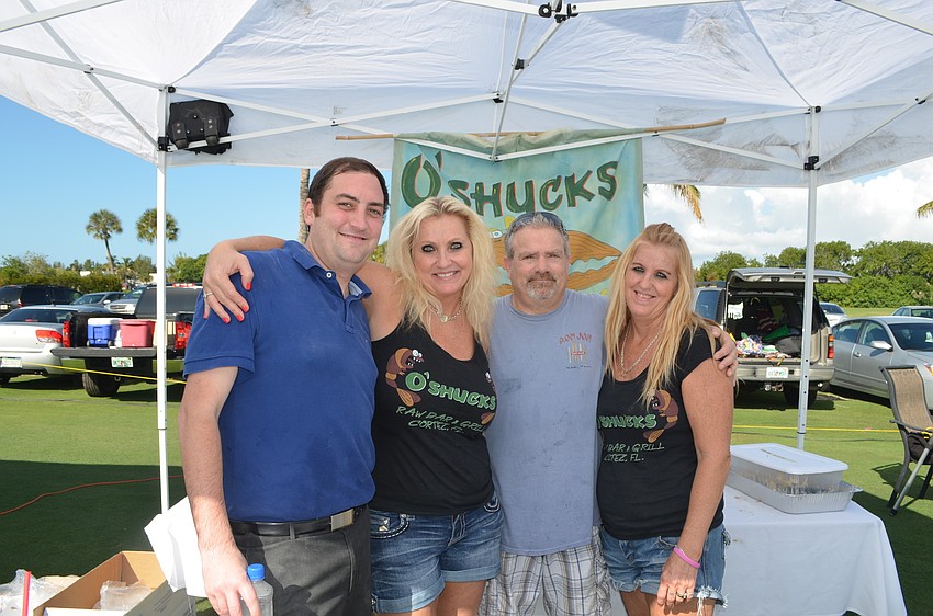 Eric Fleischman, Sandy and Jimmy Galanis and Donna Curington, of Oâ€™Shucks