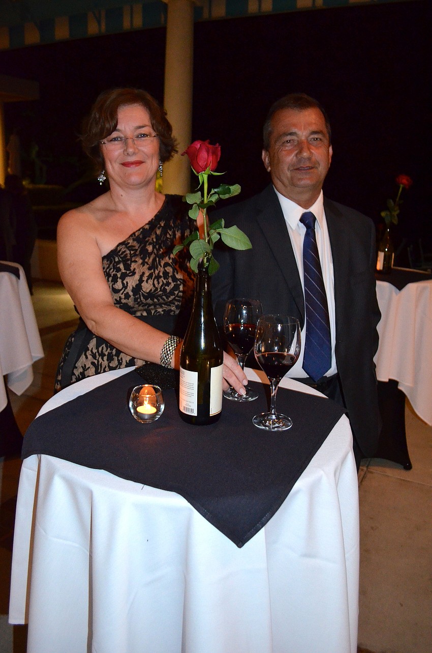 Divna and Stipo Kurtovic enjoy a quiet spot on the pavilion.