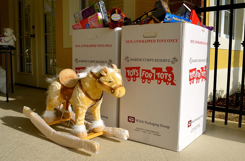 Attendees donated toys for in-need children rather than paying an admission fee.