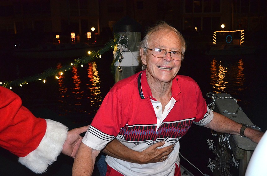 92-year-old Donald Schwing still owns a boat and enjoys taking it on the Bay.