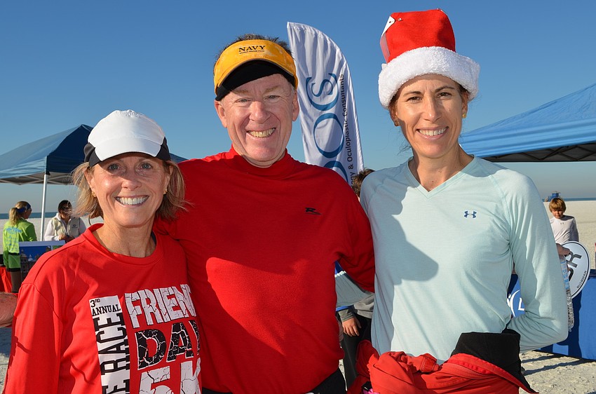 Eileen and Barry Davis with Kristen Paulus.