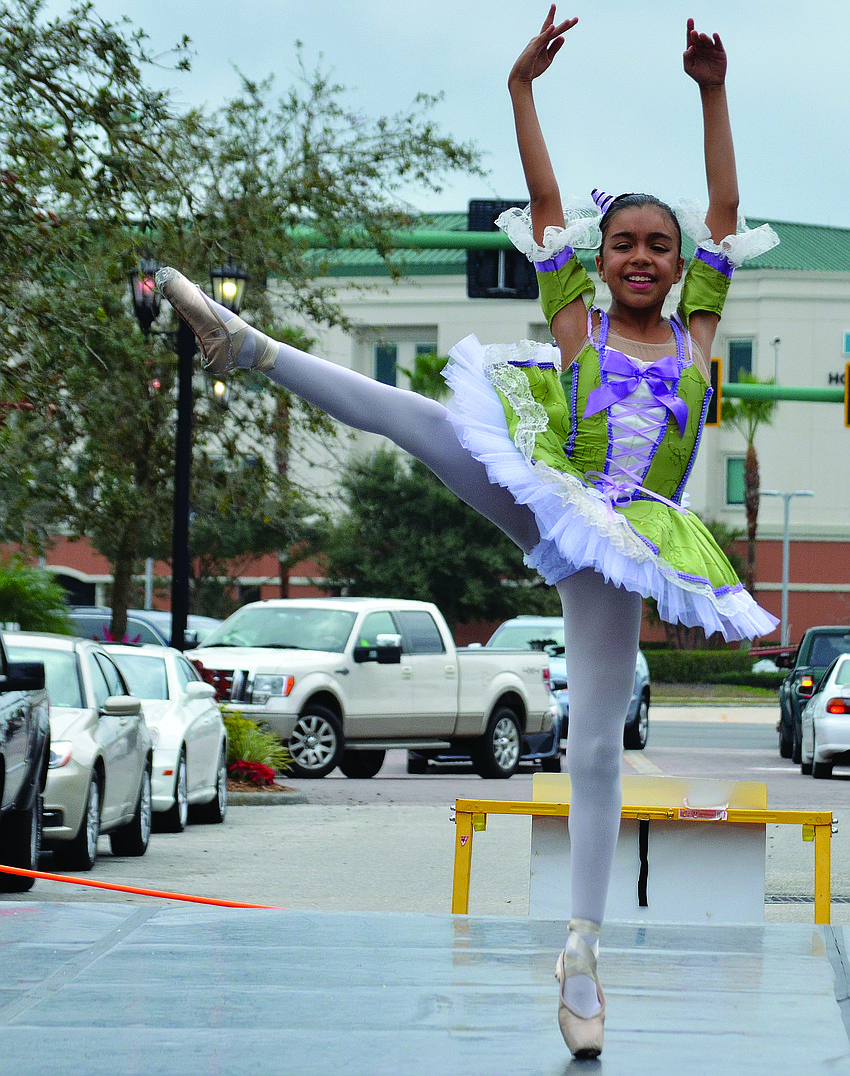 Emely Fernandez performs with the School of Russian Ballet on Lakewood Ranch Main Street.