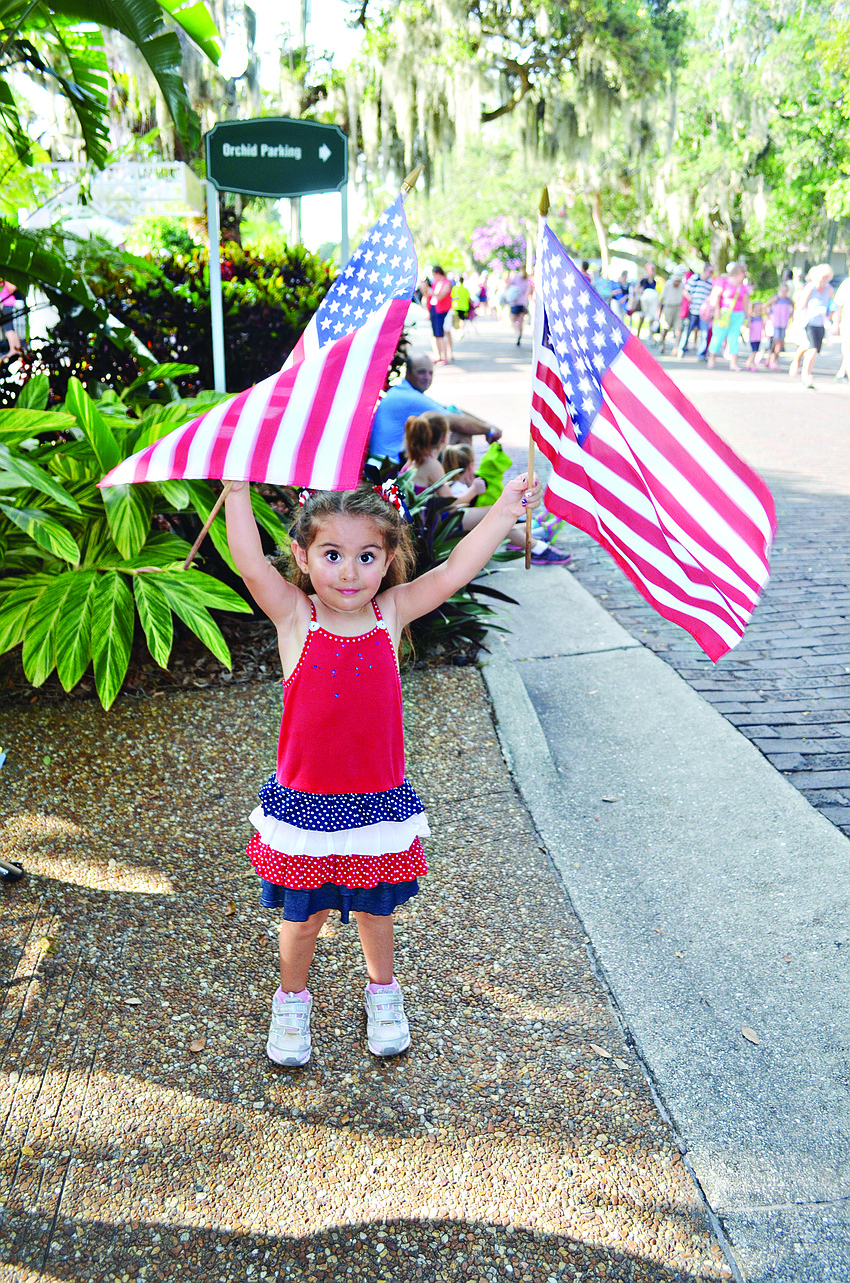 Valentina Lilliana Cole enjoyed Marie Selby Botanical Garden's Tropical Fourth celebration in July.