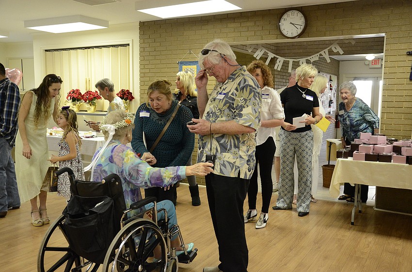 Martin greeted each person who came to her birthday party.