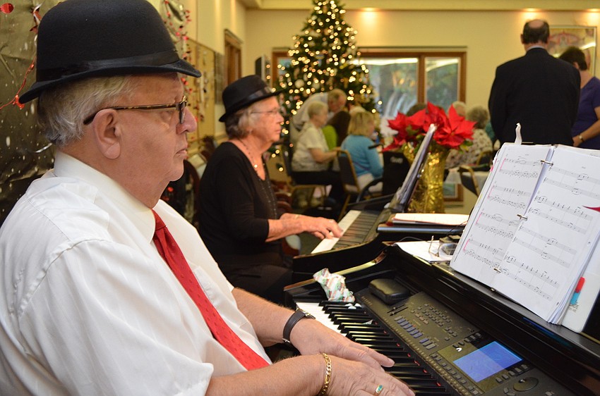 Dale Hooey accompanied performers on the piano.