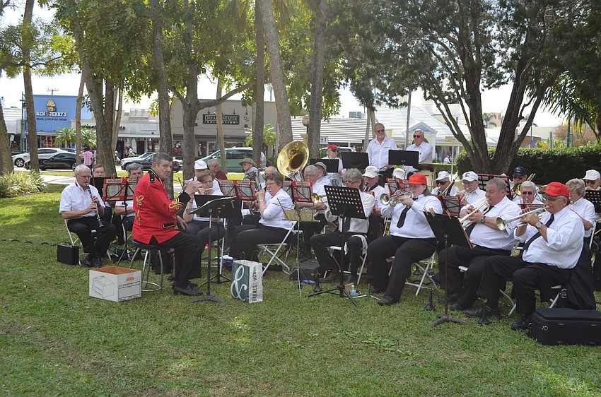 The Sarasota Circus Concert Band performed at the ceremony
