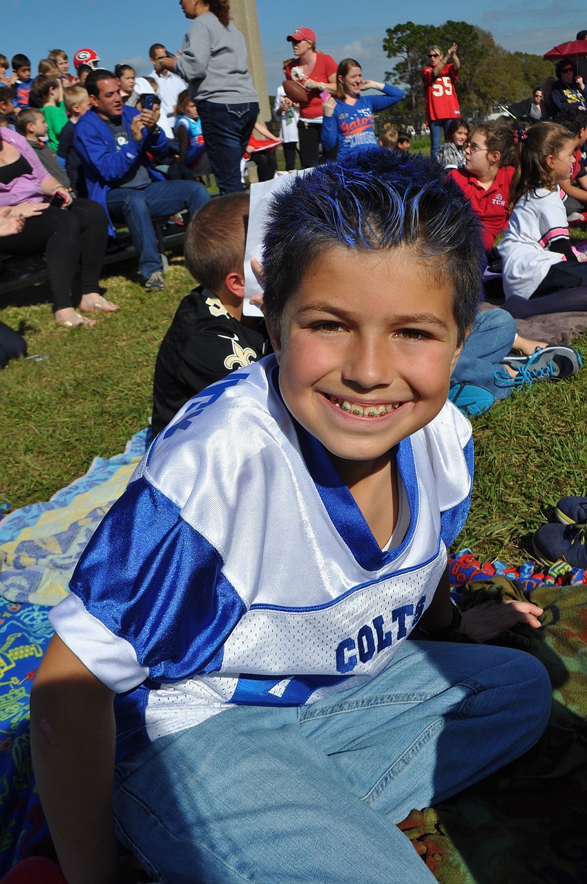 Sammy Tabachnick, 10, enjoys the event.